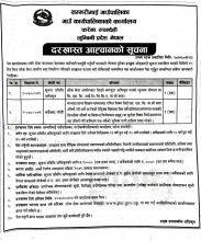 दरखास्त आहवानकाे सूचना ।  